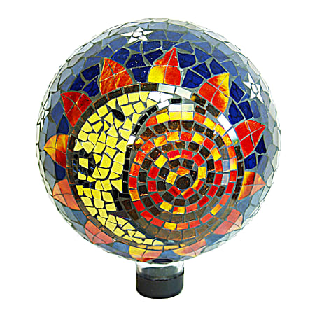 10 in. Sun-Moon Mosaic Gazing Globe