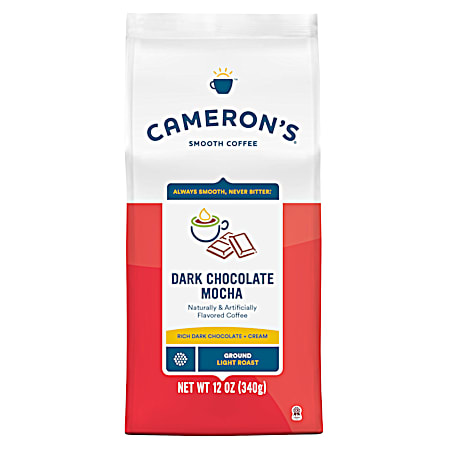 12 oz Dark Chocolate Mocha Light Roast Ground Coffee
