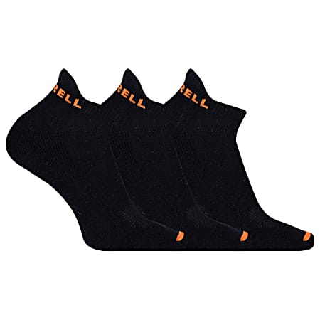 Merrell Unisex-adults Men's and Women's Cushioned Cotton Low Cut Tab Socks - Unisex 3 Pair Pack - Breathable Mesh Zones