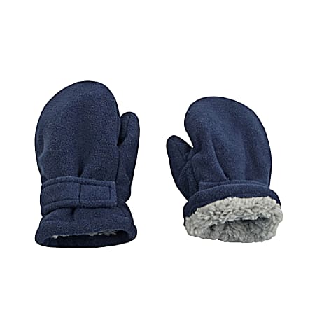 Toddlers' Easy-On Wrap Fleece Mittens