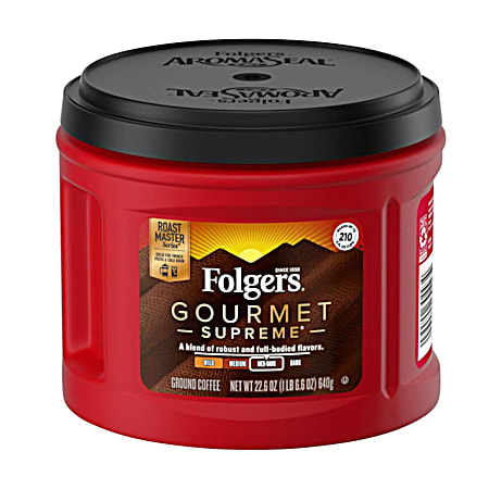 22.6 oz Gourmet Supreme Medium-Dark Roast Ground Coffee