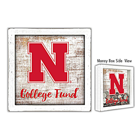 Nebraska Cornhuskers College Fund Money Box