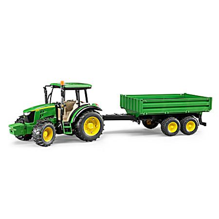 John Deere 5115 M Tractor & Tipping Trailer