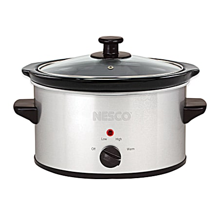1.5 qt Stainless Steel Slow Cooker