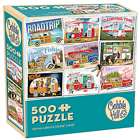 500 pc Wheels Jigsaw Puzzle - Assorted