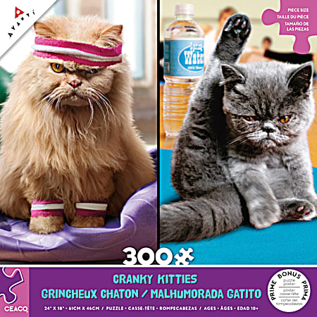 Cranky Kitties Puzzle - 300 Pc Assorted
