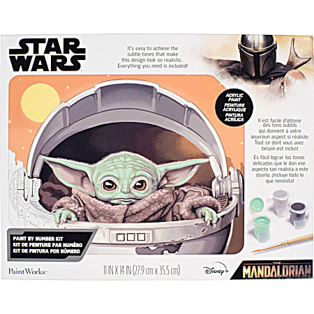 Disney+ Star Wars The Mandalorian The Child Paint By Number Kit