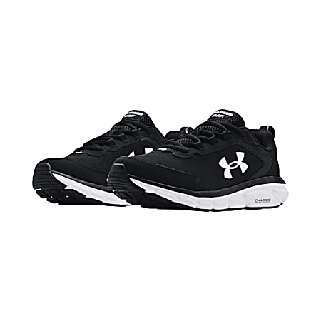 Under Armour Men's Charged Assert Black & White Running Shoes