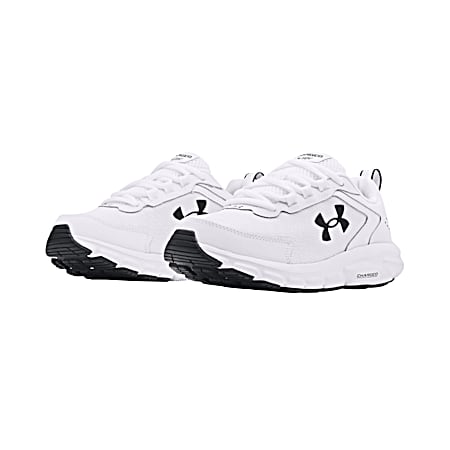 Ladies' Charged Assert 9 Black & White Running Shoes