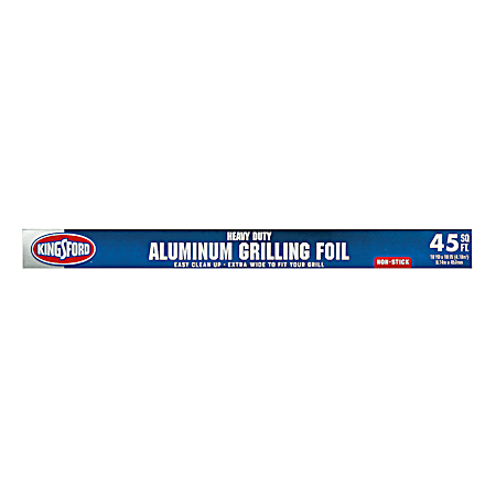 18 in Heavy-Duty Non-Stick Aluminum Grilling Foil