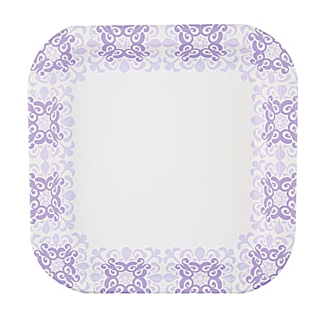 Glad Everyday 8.5 in Square Paper Plates - 50 Ct