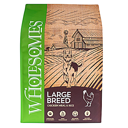 Large Breed Chicken Meal & Rice Formula Dry Dog Food