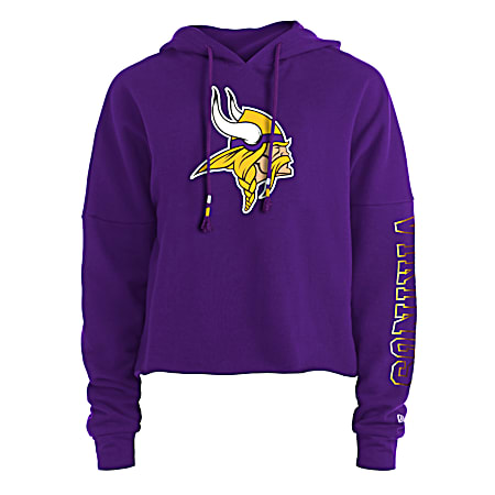 Women's Minnesota Vikings Team Graphic Long Sleeve Fleece Hoodie