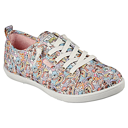 Ladies' Multi B Cute Pup Freshness Lace-Up Shoes