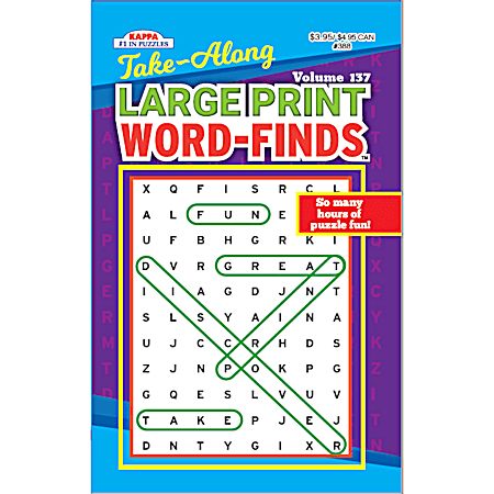 Take A Long Large Print Word-Finds