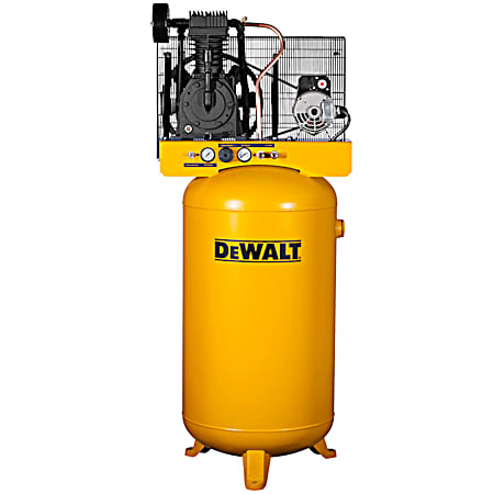 80 gal Yellow Vertical Two-Stage 5 HP Electric Air Compressor