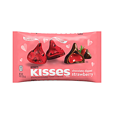 Kisses 9 oz Milk Chocolate Strawberry Candy