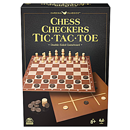 Classics Chess/Checkers/Tic-Tac-Toe Set