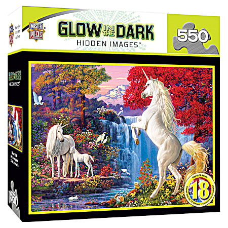 Hidden Images Glow in the Dark 550 Pc Puzzle - Assorted