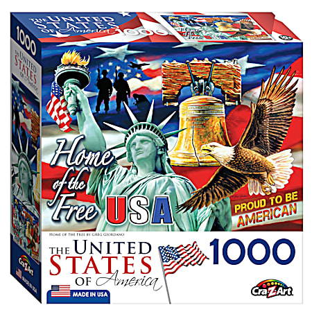 United States of America 1,000 Pc Jigsaw Puzzle - Assorted