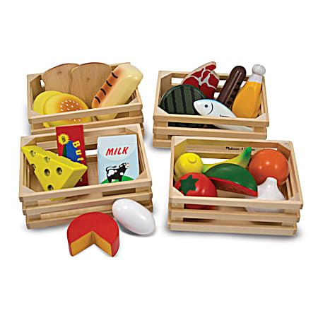 Food Groups Wooden Play Food