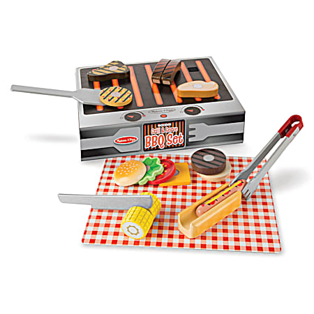 Wooden Grill & Serve BBQ Playset