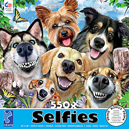 Animal Selfie Jigsaw Puzzle 550 Pc - Assorted