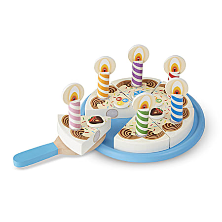 Wooden Birthday Cake Play Set