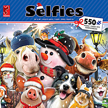 Christmas Selfies Jigsaw Puzzle 550 Pc - Assorted