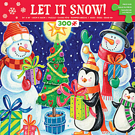 Let It Snow Christmas Jigsaw Puzzle 300 Pc - Assorted