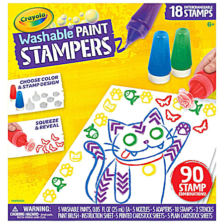 Washable Paint Stampers Set