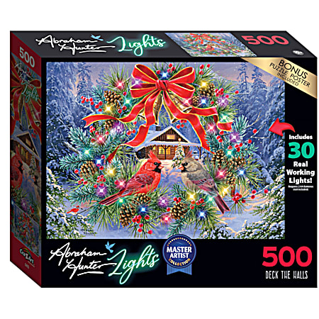 Abraham Hunter Holiday Lights Puzzle 500 Pc - Assorted