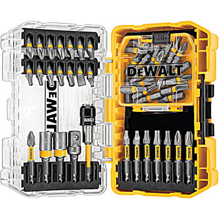MAX FIT Screw Driving Bits Set w/ ToughCase+ System - 50 Pc