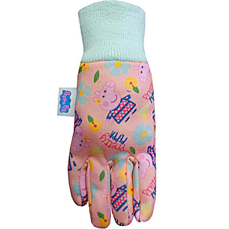 Toddler Mint/Pink Peppa Pig Jersey Gloves