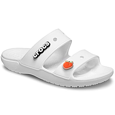 Adult White Classic Slide Sandals