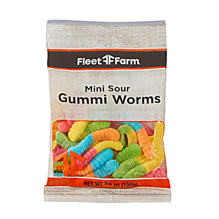 5.5 oz Mini Sour Gummi Worms