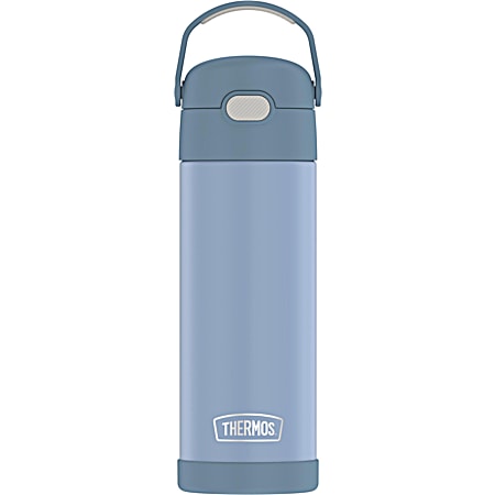 Thermos 16-Ounce FUNtainer Vacuum-Insulated Stainless Steel Bottle with Spout, Denim Blue (F41101DB6)