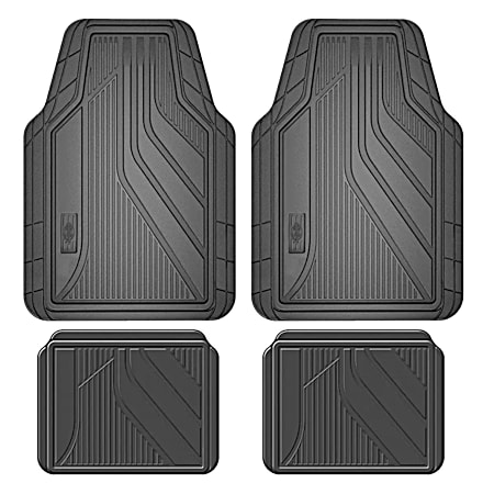 Trimmable All-Weather Black Floor Mats