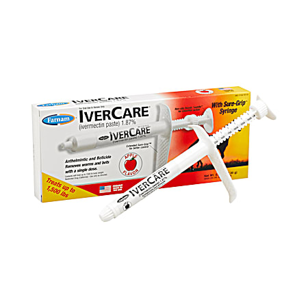 Ivercare Ivermectin Dewormer Paste for Horses - Single Dose