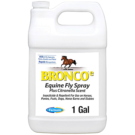 Farnam 1 gal Bronco e Equine Fly Spray Plus Citronella Scent