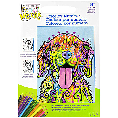 PencilWorks Colorful Dog
