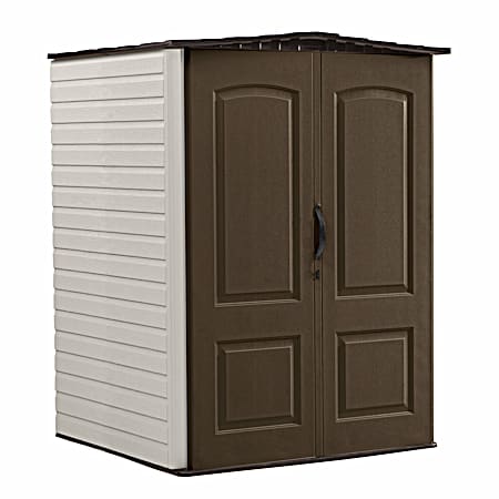 5 ft x 4 ft Brown/Tan Medium Vertical Shed