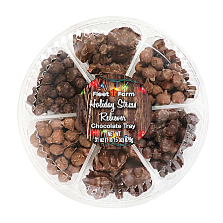 31 oz Holiday Stress Reliever Chocolate Tray