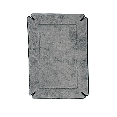 K&H Pet Products 25 in x 37 in Large Gray Memory Foam Crate Pad