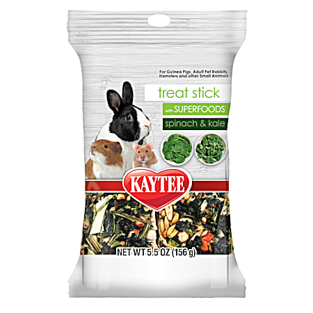 Treat Stick w/ SUPERFOODS Spinach & Kale for Small Animals