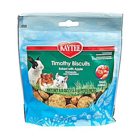 4 oz Baked Timothy Biscuits w/ Apple for Small Animals