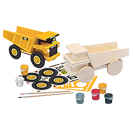 CAT Dump Truck Wood Painting Kit
