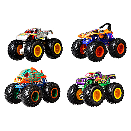 1/64 Scale Monster Trucks Collection - Assorted 4 Pk