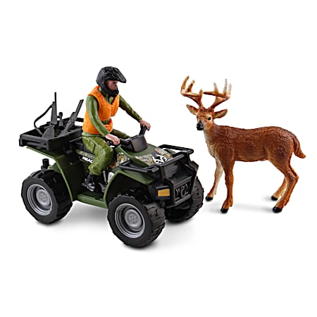 ATV Hunter & Buck Hunting Playset