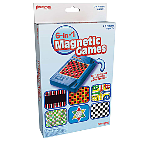 6-in-1 Magnetic Travel Games